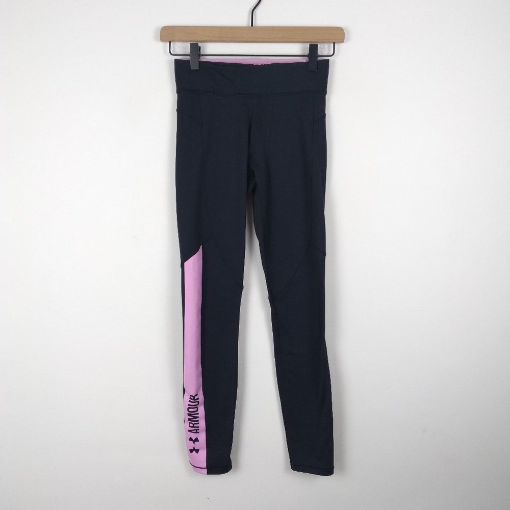 Under Armour Crop Black with Pink Leggings